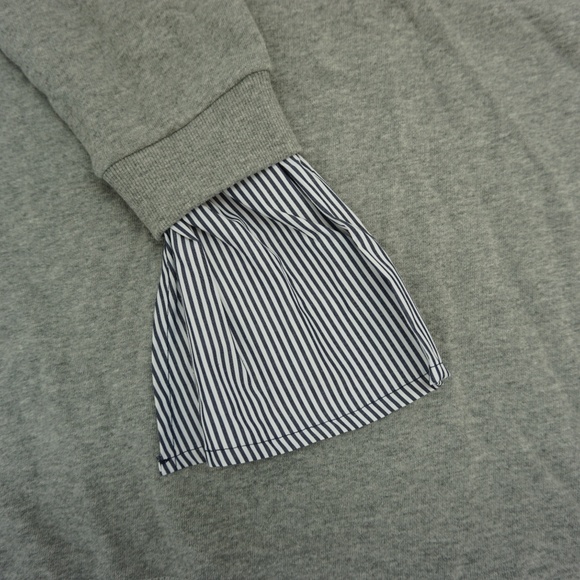 RD Style V Neck V Back Heather Gray Grey Top M - Picture 8 of 8